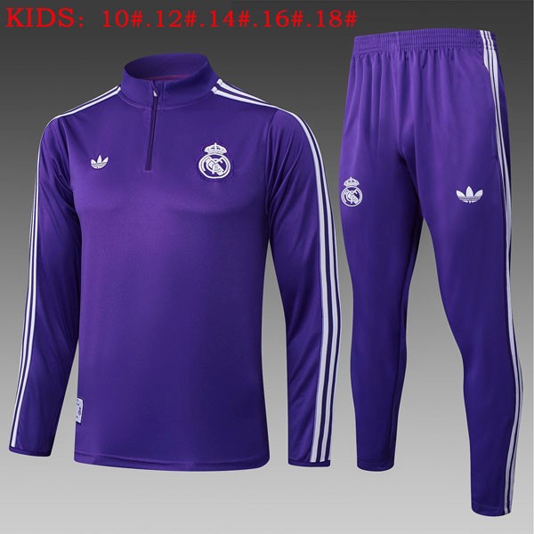 Ninos Sudadera De Training Real Madrid 2025/26 Purpura 5